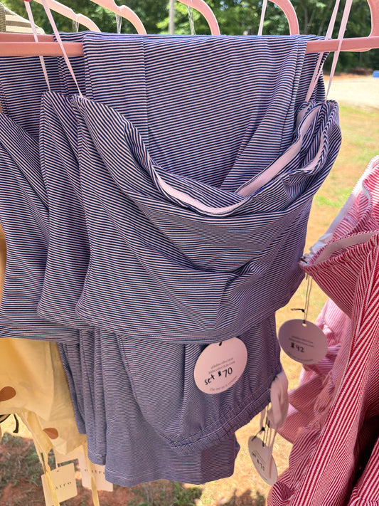 Blue stripe set